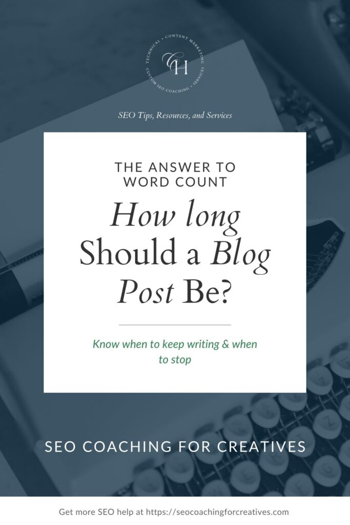 how many words should a blog post be for Google to like it