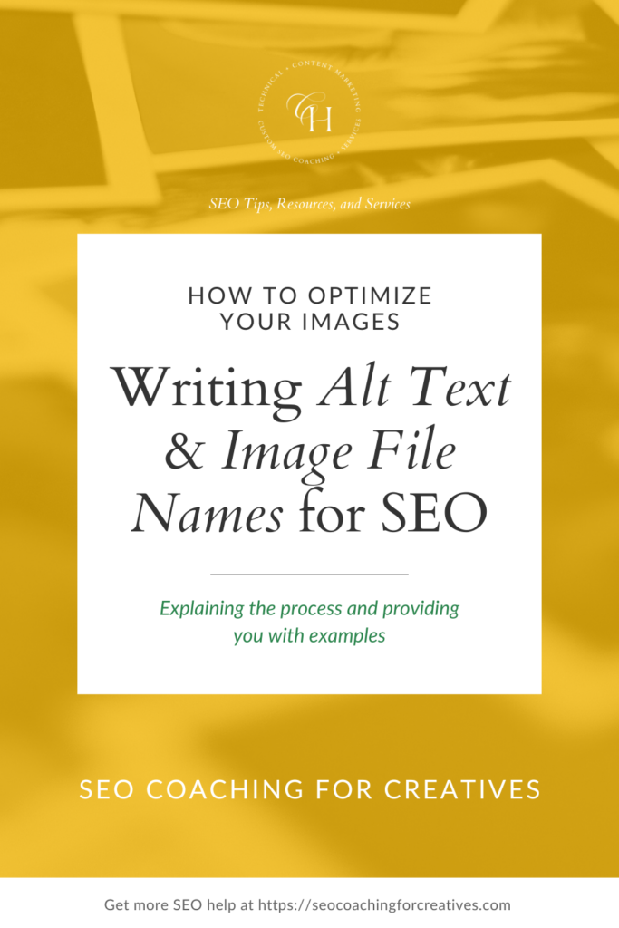 image file names and alt text tips for image optimization